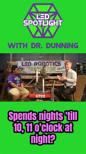 New LED Robotics Spotlight! Featuring Dr. Dunning! #ledrobotics #LightItUp #robotics #frc6722 #vex2672 | LED Robotics