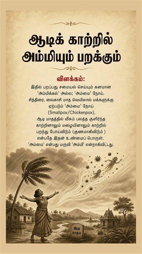 Why Does Tamil Say "Aadi Kaatril Ammiyum Parakkum"?🤯 The Real Meaning Explained!| Geethanjali Selvan