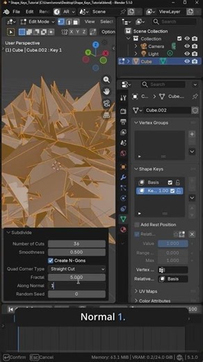 Shape Keys in Blender