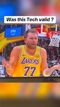 Luka Doncic one tech away from getting automatic suspension ! #lakers #fyp