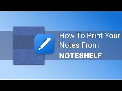 How to export your notes to the Printer in Noteshelf Android