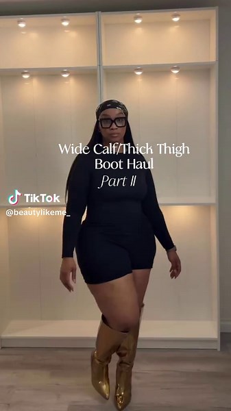 Hey Beauties 🩷 I’m back for part two of my wide calf/thick thigh friendly boots. I have such a bad habit of once I find something cute and comfortable, I want it in every single color 🥰 These are perfect for the season as we fall into winter ✨ At the largest diameter, my calves are 18.5 inches 😬 🩷 Direct Link my LTK 👇🏽 https://liketk.it/5yLl0 #PlusSizeFashion #WideCalfBoots #plussizeboots #BootHaul #MidSizeFashion