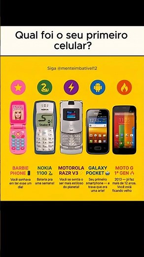 OS CELULARES QUE TODO BRASILEIRO TEVE #nostalgia #2000s #clássicos