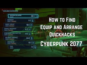 How to equip and arrange your Quick Hacks in Cyberpunk 2077