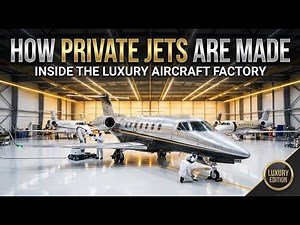 How Private Jets Are Made Inside the Luxury Aircraft Factory