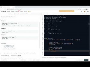 Leetcode 1 Two Sum - two-pointer sliding window method