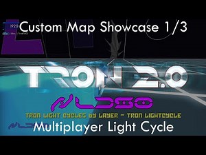 TRON 2.0 - Multiplayer Light Cycle Fan-Made Maps - Custom Map Showcase 1/3 (1080p HD)