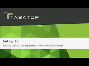 Tasktop Hub Demo: Getting Started with the ROI Dashboard