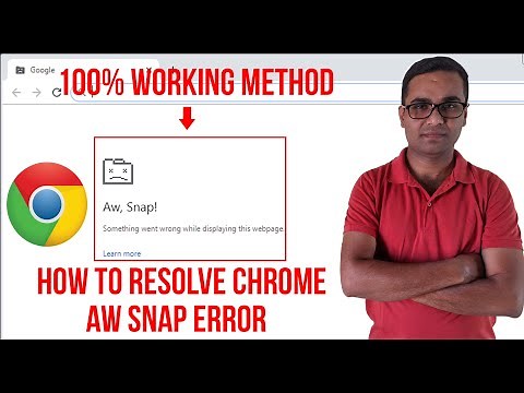 How To Fix Google Chrome AW Snap Error In Windows 10 | Windows 7