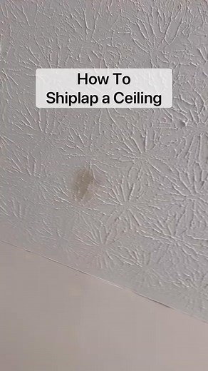 GOODBYE ugly stippled ceiling and HELLO planked ceiling! 😍 I partnered with Armstrong Ceiling to install their WoodHaven planks and I love the updated look! Full tutorial on my blog! @armstrongceilings #shiplapceiling | Contemporary Comforts