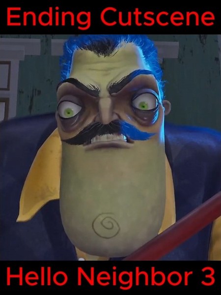 Hello Neighbor 3 Prototype 3 Ending Cutscene ! #horror #helloneighbor #helloneighbor3 #hn3 #shorts