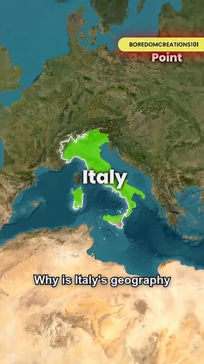 Why is Italy’s Geography so Perfect? || #shorts Italy’s geography is unique, protected by mountains, surrounded by seas, and blessed with fertile land. That’s why it’s almost too perfect. ✨ #geographyreels #italy #geography #europe #rome #vaticancity🇻🇦 #maps #africa #history #volcano #sanmarino #mediterraneansea #switzerland #Austria #italiano #usareels #generalknowledge #europetravel #travelréels #currentaffairs #geographystudents #boredomcreations101 | BoredomCreations101