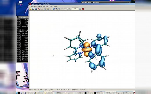 使用Multiwfn和VMD对配合物激发态绘制空穴-电子等值面图