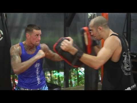 Nieky Holzken training Lethwei with Dave Leduc