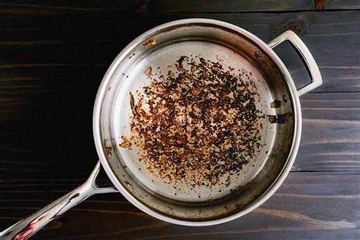 How To Remove Caked-On Food From Pots And Pans With A Simple Laundry Staple