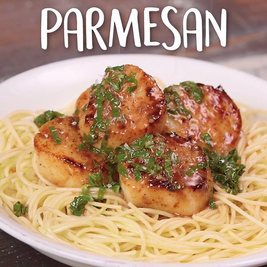 Scallops with Lemon-Basil Sauce: Easy, awesome, and everything you want for dinner. GET THE RECIPE: http://trib.al/waDVMbf | Well Done by MyRecipes