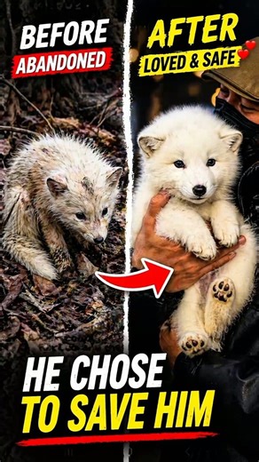 Everyone Ignored This Tiny White Fox… Until He Did This #shorts #animals