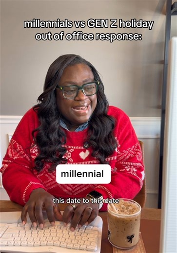 ‘Tis the season for creative out of office notifications. Sleigh 🛷 #workhumor #corporatemillennial #corporatelife #9to5life #fyp