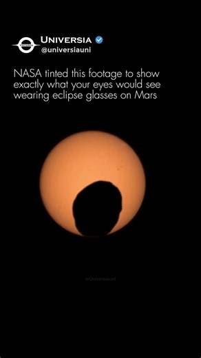 What A Solar Eclipse Looks Like From Mars!