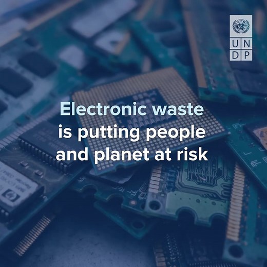 Where does your old phone end up when you don't need it anymore? Probably not where you expect. Electronic waste can contain harmful substances like lead or flame retardants. That's why the careful management of this type of waste is extremely important to protect humans and nature. | United Nations Development Programme - UNDP