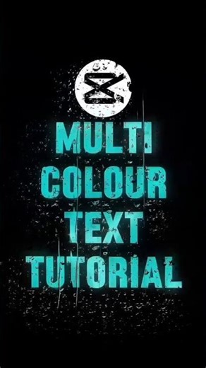 Multi color text Tutorial #capcut