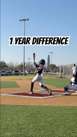 1 year baseball swing transformation #baseball #baseballlove #baseballlife #baseballswing #basebroz