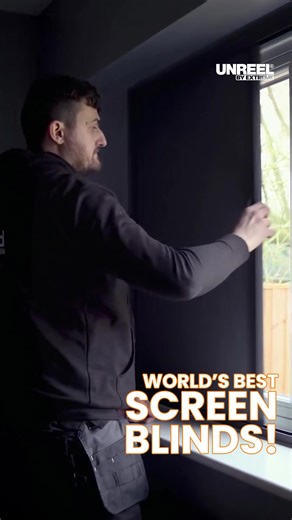 Discover the ultimate Unreel blind screen: Total light control for better sleep!