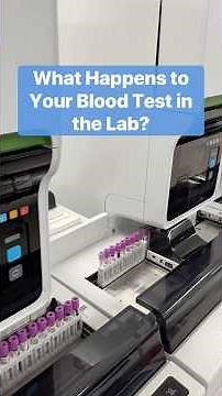 What happens to your blood test in the lab.