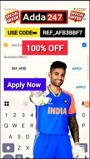 Adda247 Coupon Code Today | Adda247 Discount Coupon Code | IND vs pak live match Today #promocode