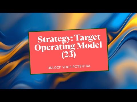 23 Target Operating Model - Strategy Execution