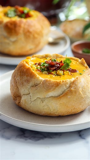 Corn & Poblano Chowder 🌽. This recipe yields 6-8 servings. Pro Tip: chop the veggies pretty small so you have a bit of everything on every bite. Ingredients: * 32 oz chicken bone broth (@kettleandfire). * 5 ears of corn. * 5 strips of bacon (sliced). * 6 poblanos (roasted, peeled and chopped). * 1 onion (chopped). * 2 carrots (peeled & chopped). * 2 celery ribs (chopped). * 1 shallot (chopped). * 2 garlic cloves (minced). * 5 yukon gold potatoes (chopped). * 16 oz heavy cream. * 8 oz mascarpone