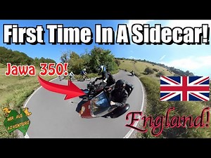 My First Time Riding In A Motorcycle Sidecar - Jawa 350 In England!