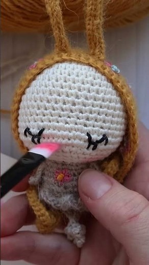 Crochet Bunny 🐰 Full Tutorial Available #crochet #tutorialamigurumicompleto #amigurumi #shorts #diy