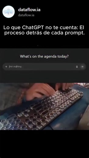@dataflow.ia on Instagram: "Lo que ves: Una caja de texto. Lo que ocurre: Una odisea global. 🌍⚡ Cada vez que pulsas Enter en ChatGPT, inicias una reacción en cadena física y lógica. En milisegundos, tu solicitud viaja por fibra óptica submarina, cruza continentes y despierta miles de GPUs en un centro de datos. En el video desglosamos ese viaje: Ruteo: Tu prompt se convierte en paquetes de luz. Cómputo: Los servidores procesan gigabytes de parámetros (matrices y vectores). Retorno: La respuesta