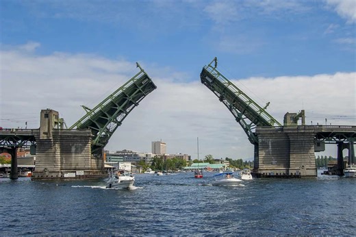 Car Jumps Open Drawbridge in Dramatic Movie-Style Getaway While Attempting to Flee Police: Watch