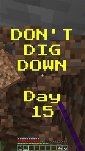 Don't Dig Down - Day 15 #minecraft