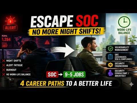 SOC to 9–5 Cybersecurity Jobs | High-Paying Cybersecurity Roles | Best Cybersecurity Roles