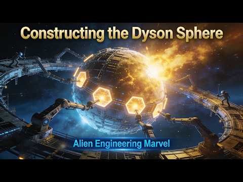 Alien Workers Building a Massive Dyson Sphere Step-by-Step | AI Simulation