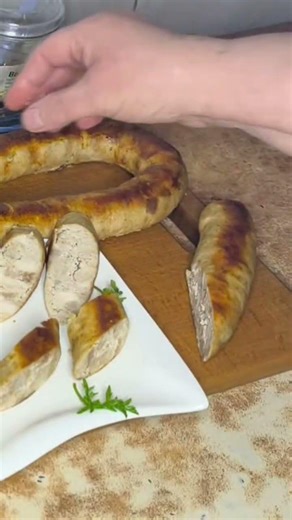 Homemade sausage in the oven 🇺🇦 The taste of childhood! #recipes #sausage #ukrainiancuisine