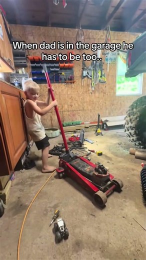 When Dad’s in the Garage, the Toddler’s in the Garage Too