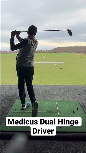 I tried Medicus Dual Hinge Driver | Medicus golf swing trainer #golf #golfer #golfswing