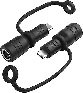 YAODHAOD DC8020 to USB-C Adapter, PD100W Built-in Chip DC8020 Female to Type C Adapter Compatible with Jackery 100Plus,240Plus,300Plus for Solar Panel RV Portable Power Station (2PCS)