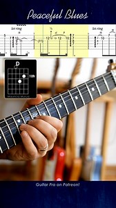 208K views · 4K reactions | Guitar Peaceful Blues  www.patreon.com/posts/139334252 (Guitar Pro) Sheet Music, Chords Diagram and Slow on my patreon page #guitar #guitarist #gitar #guitarsolo | Mauricio Murua | Facebook