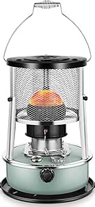 Kerosene Heater, Kerosene Heaters for Indoor Use, Portable Heater for Camping, Kerosene Stove Non Electric Heaters for Outdoor, Emergency Oil Heater for Heating, Garage, Cooking(4.5L, Blue)