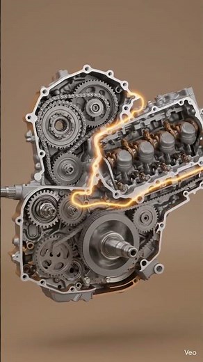 How Engine Power Reaches the Wheels | 3D Animation #3danimation #mechanicalengineering #ai #ytshorts