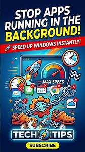 Stop Apps Running in the Background! 🚀 Speed Up Windows #shorts #viralshorts