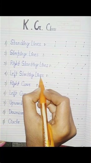 Standing Line, Sleeping Line and Slanting Line for nurseryclass.#pgtoukg #english #likeandsubscribe