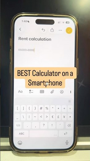 iPhone Notes Has a Hidden Calculator! Better than Android #iphonetips