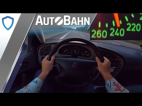 AutoBahn - Saab 9-5 Aero 2.3T (2005) - POV | 100-200 km/h | Vmax
