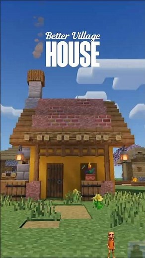 This Village House Build is PEAK 🤯 #minecraft #minecraftshorts